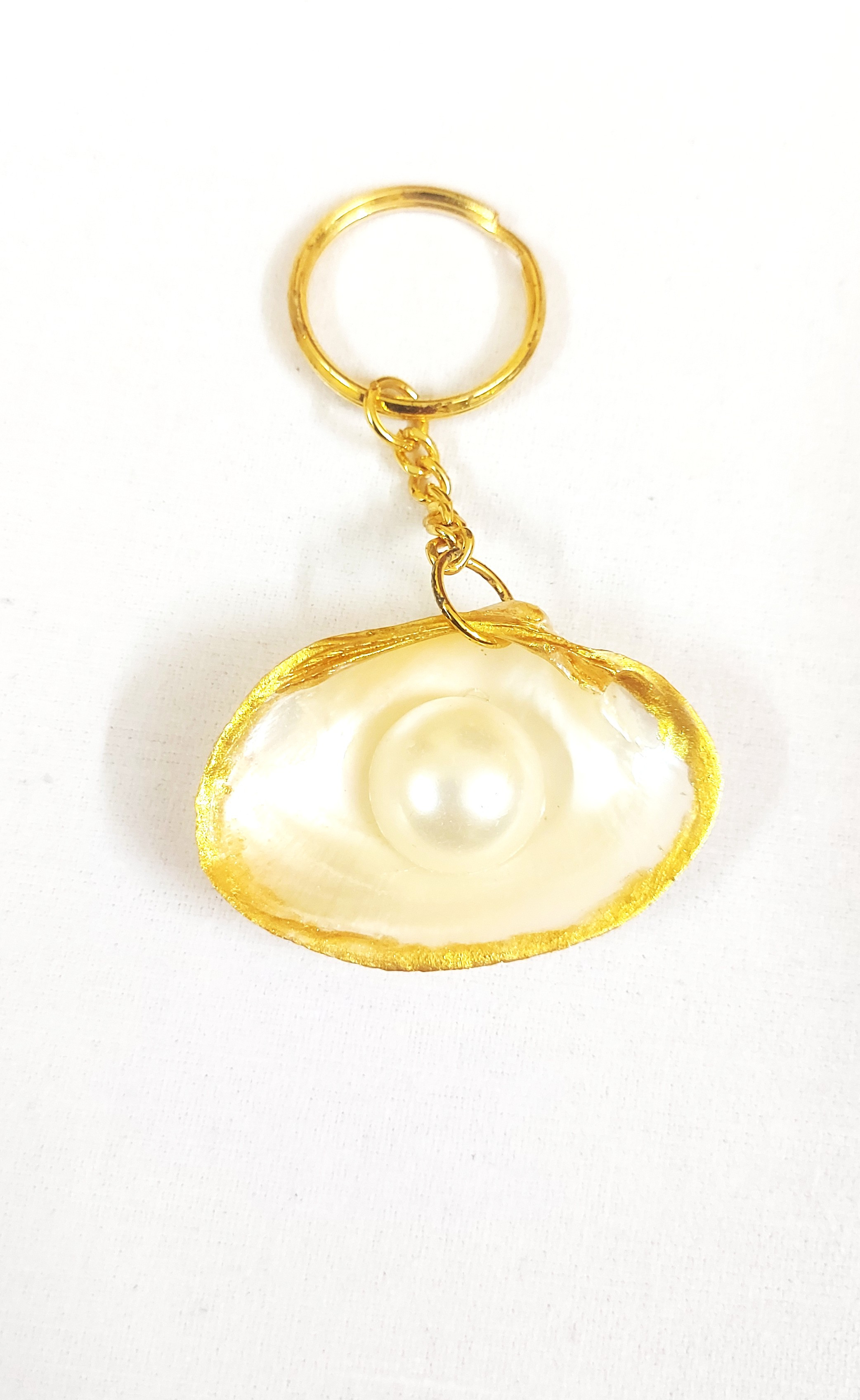 Seashell With Pearl Keychain (Special)