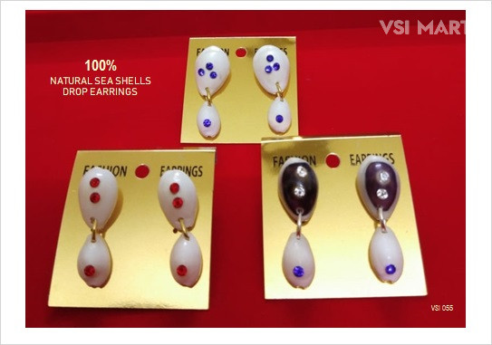 Imported Cowrie Shells Ear Drops Combo