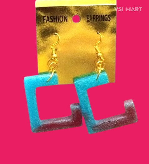 Resin C Earrings