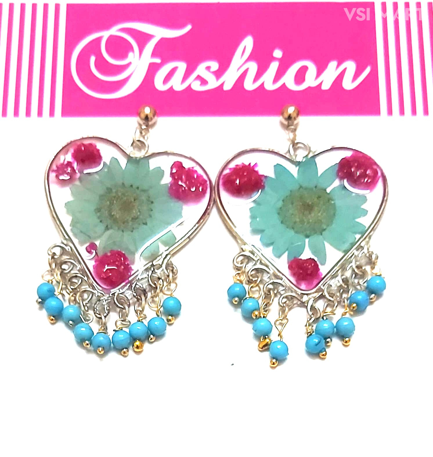 Heartin Resin Earrings