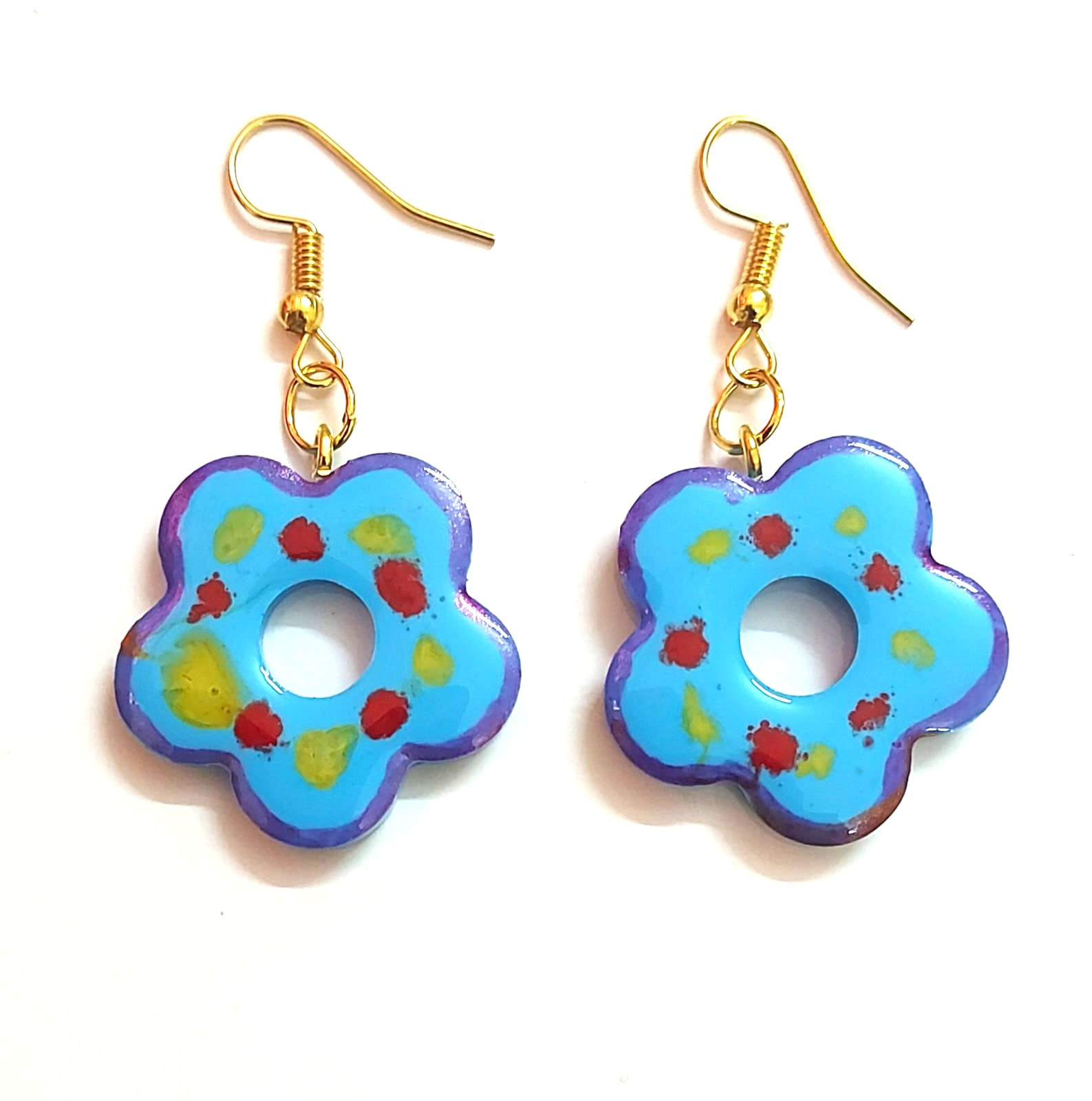 Resin Multi Flower Earrings (1Set)