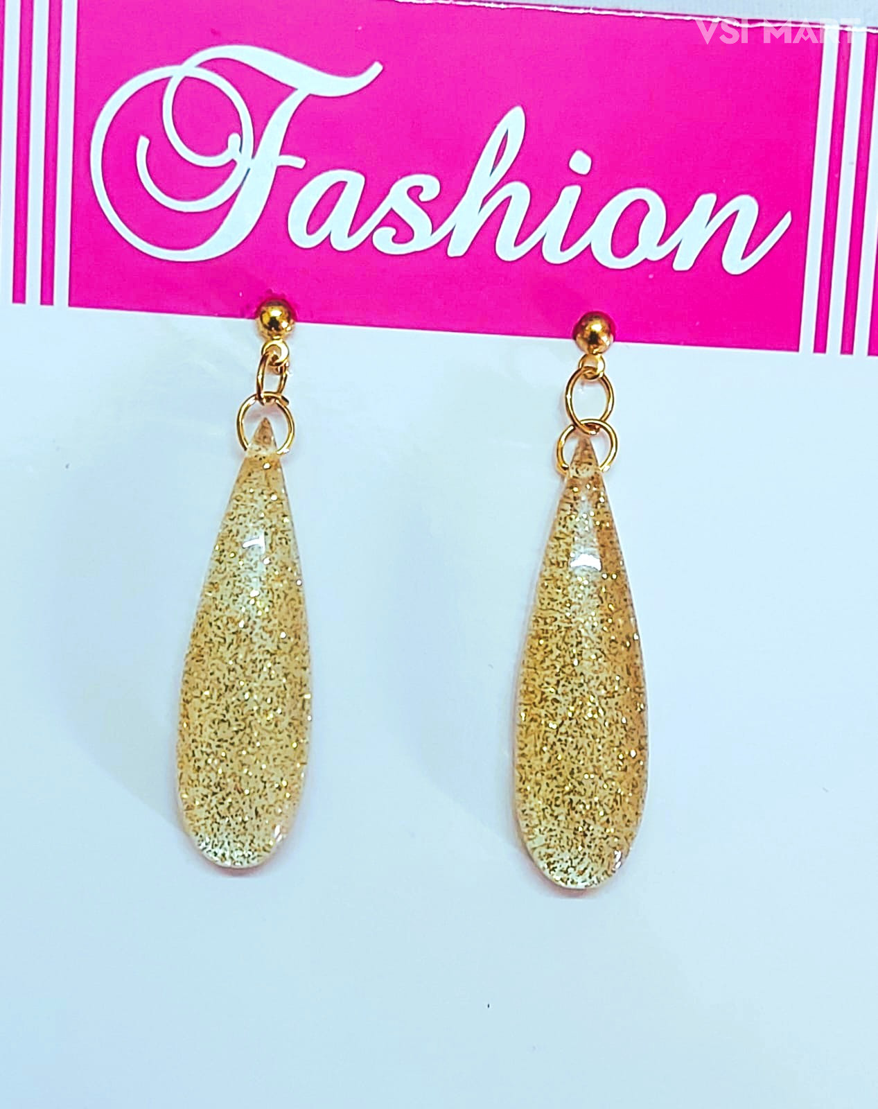 Resin Long Drops Earrings (1Set)