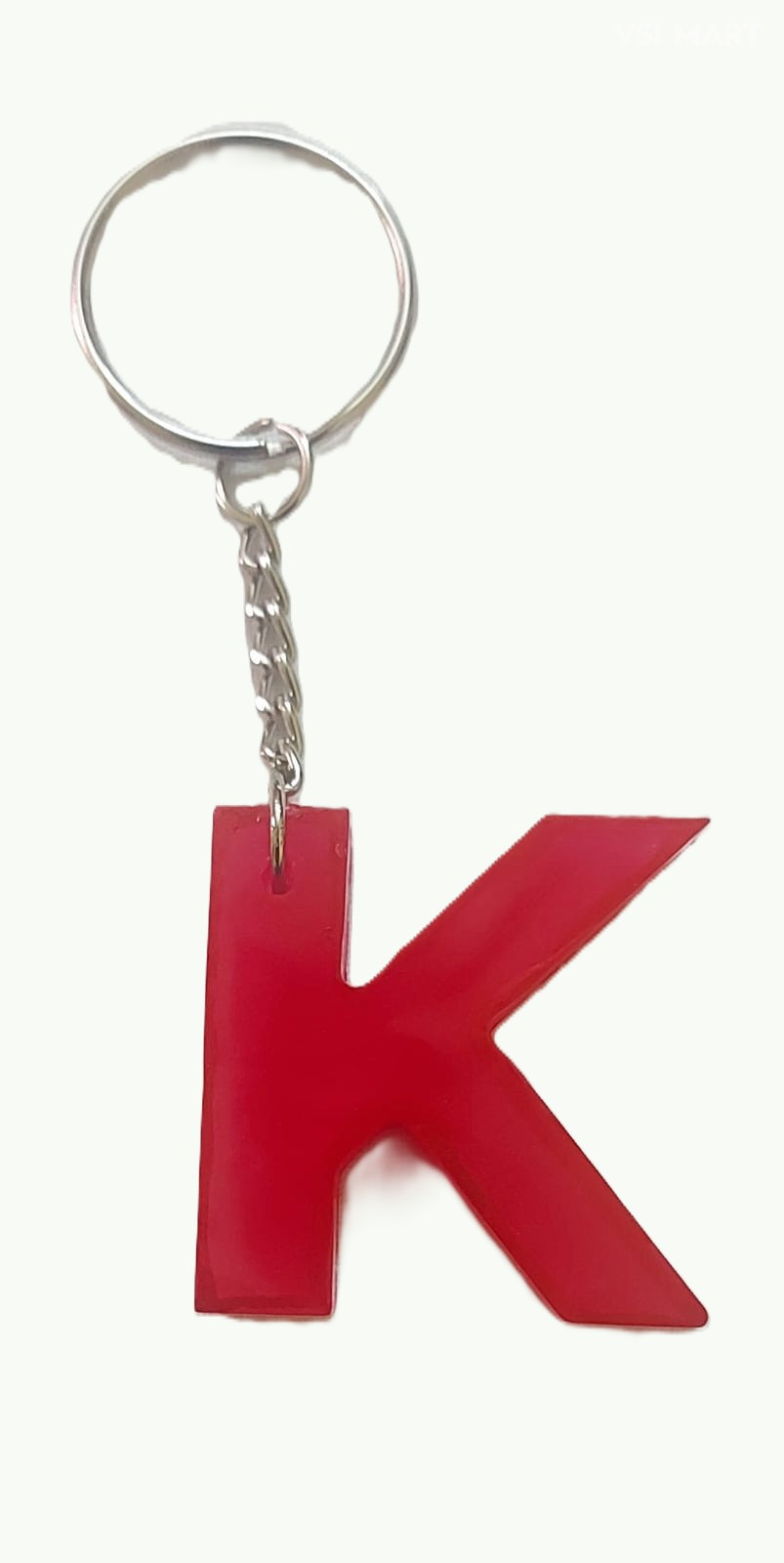 Resin Alphabetic "K" Keychain