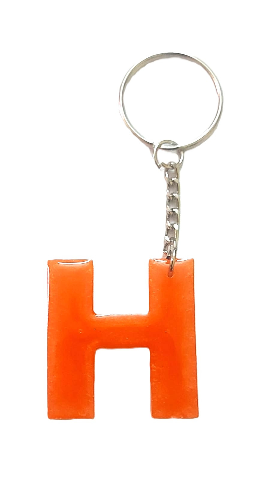 Resin Alphabetic "H" Keychain