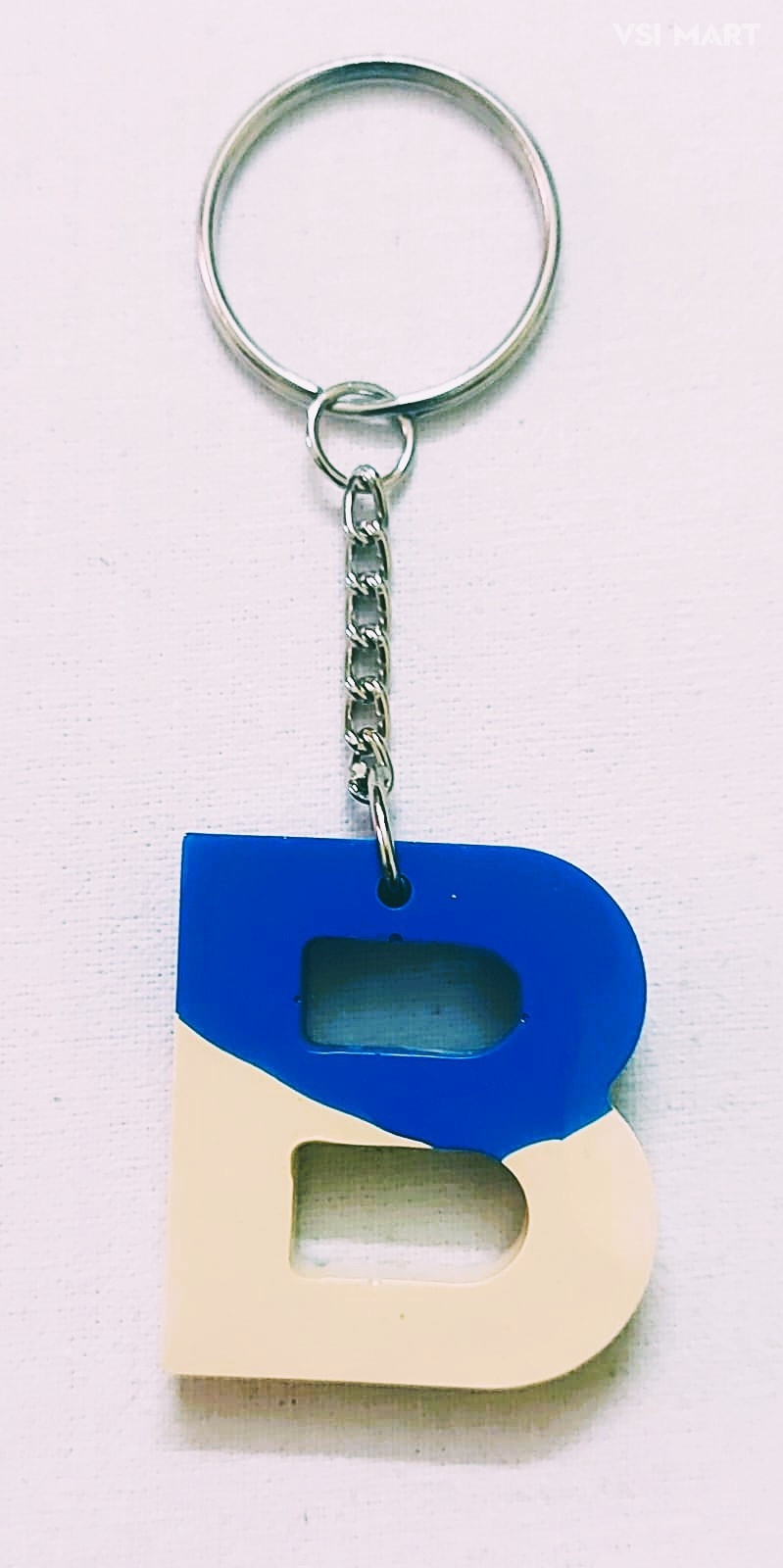 Resin Alphabetic "B" Keychain