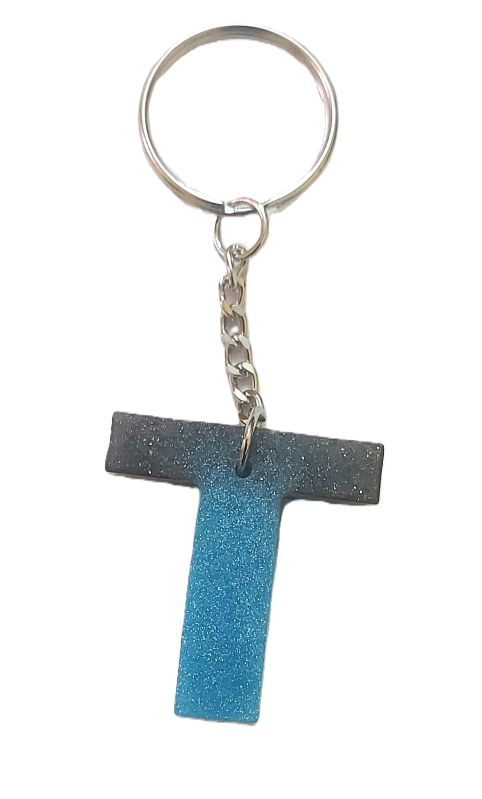 Resin Alphabetic "T" Keychain