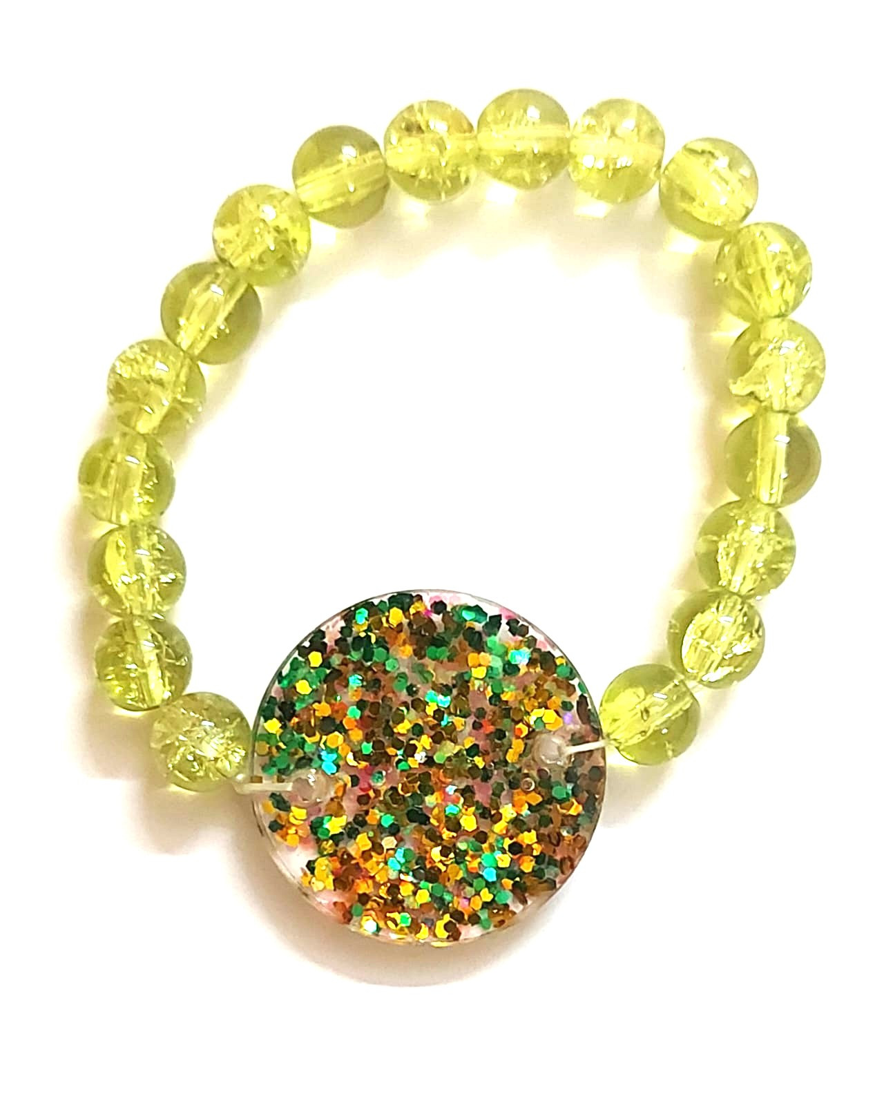 Crystal Beads Pendant Bracelet