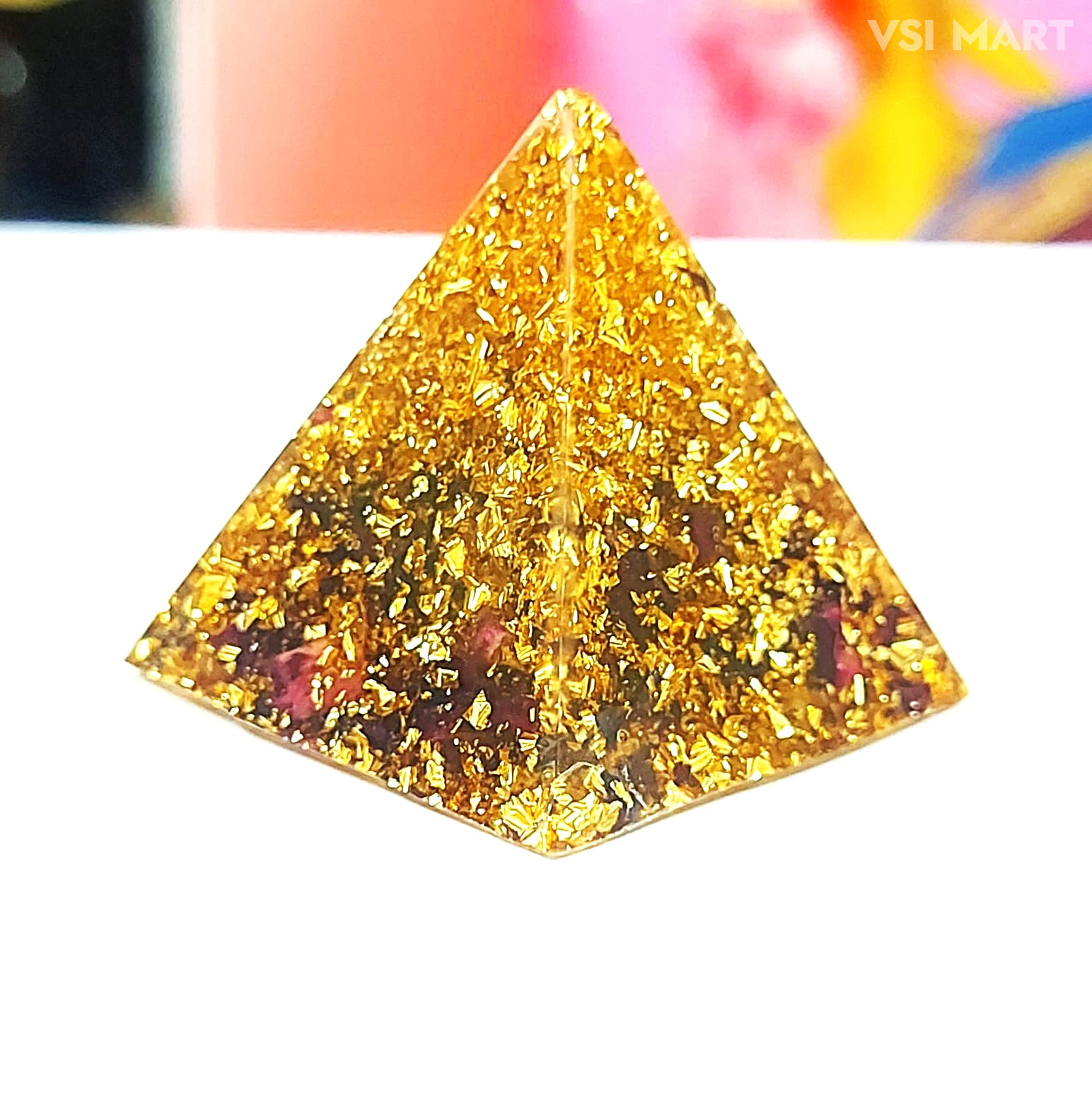 Resin Crystal Pyramid Handmade