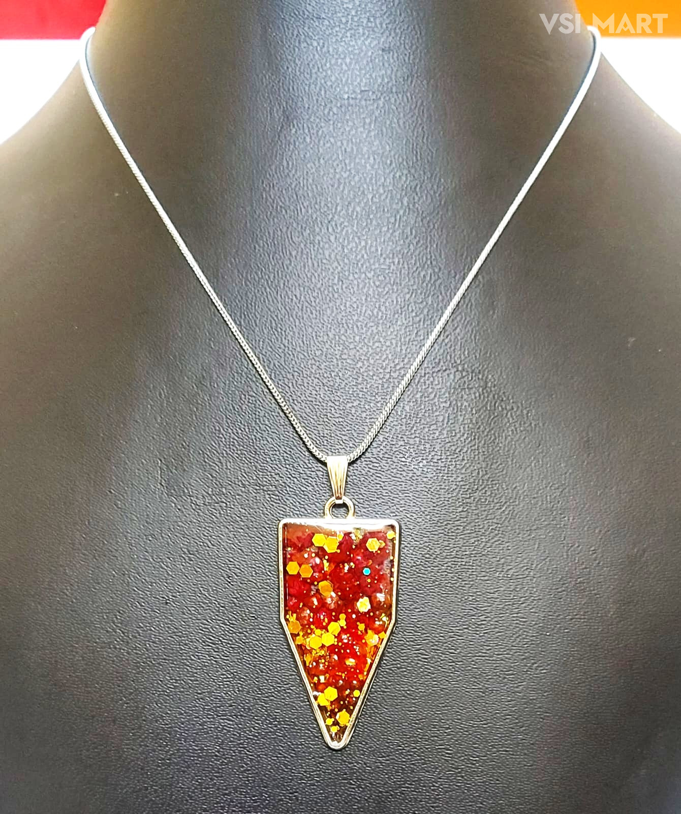 Resin Real Flower Pendent Chain