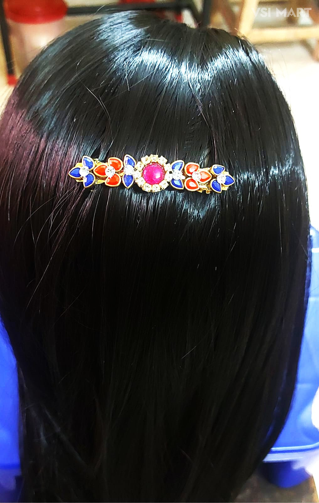 Diamond Cutting Stone Hair Clip