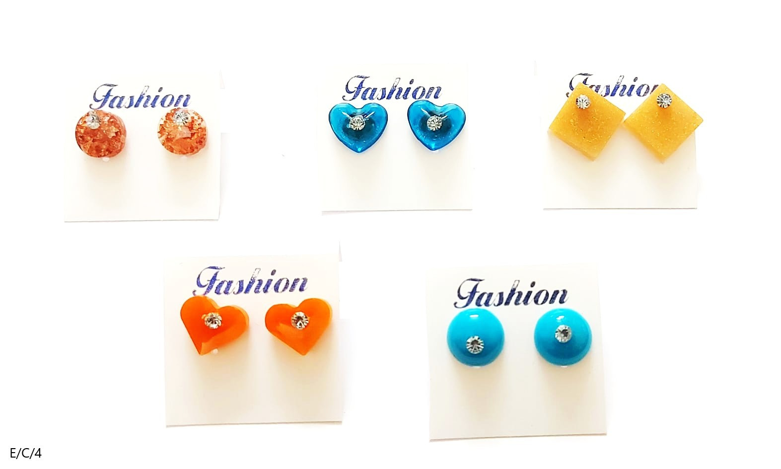Resin Money Saver Combo Pack Stud Earrings (5 Set)