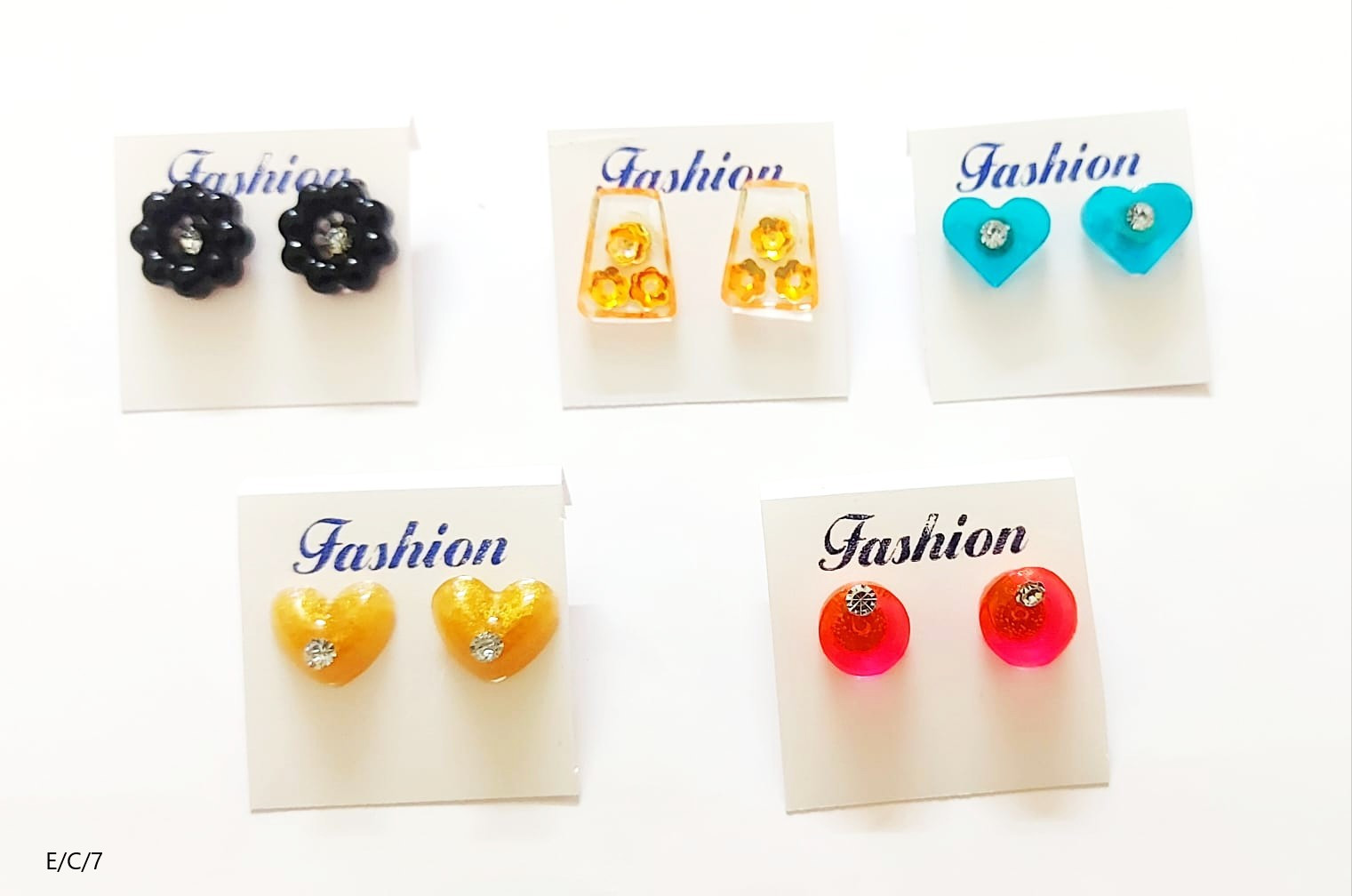 Resin Money Saver Combo Offer Stud Earrings (5Pairs)