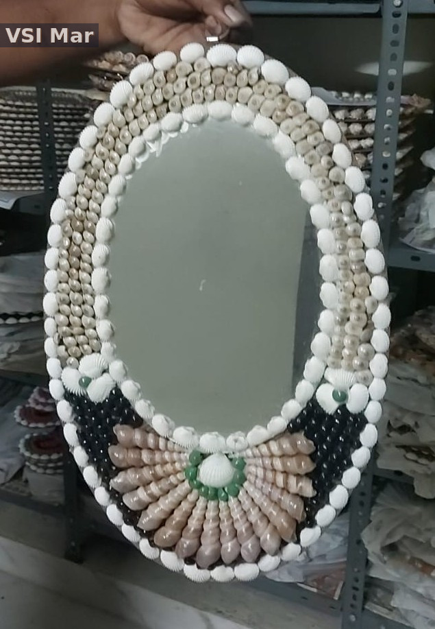 100% Natural Tall Shank Ovel Big Frame Mirror