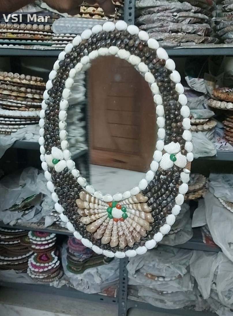 100% Natural Tall Shank Ovel Mirror Big Size