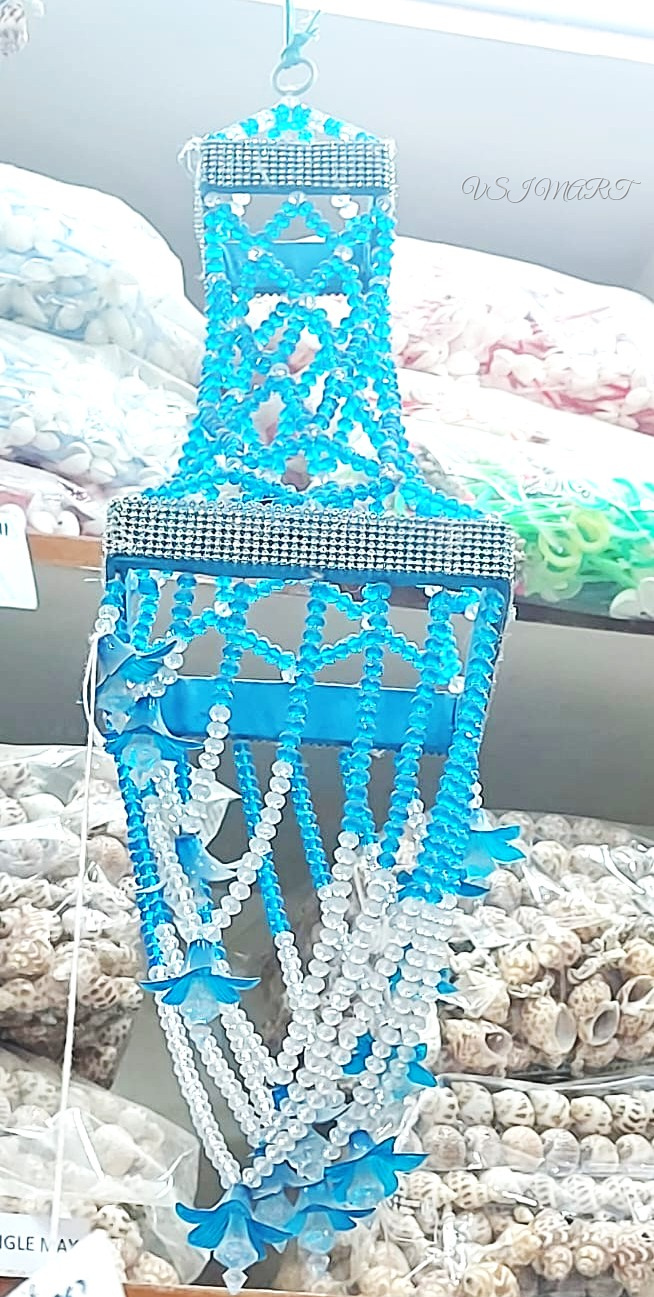 Interior Handcraft Multi-Colour Crystal Beads Hanging Decor