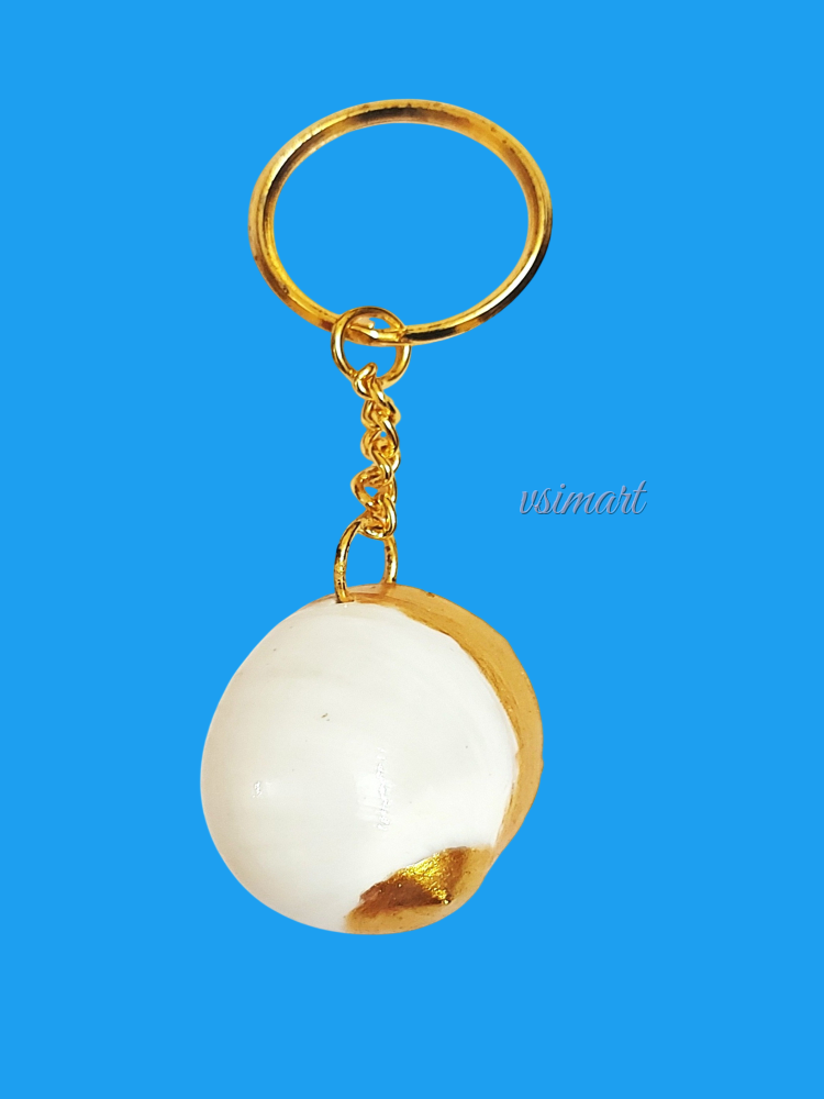Rare Variety Natural Golden Art Shank Keychain