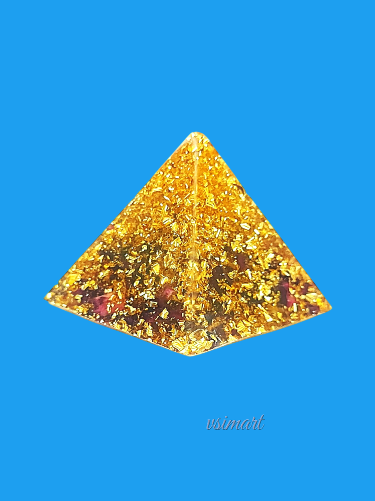 Resin Crystal Pyramid Handmade